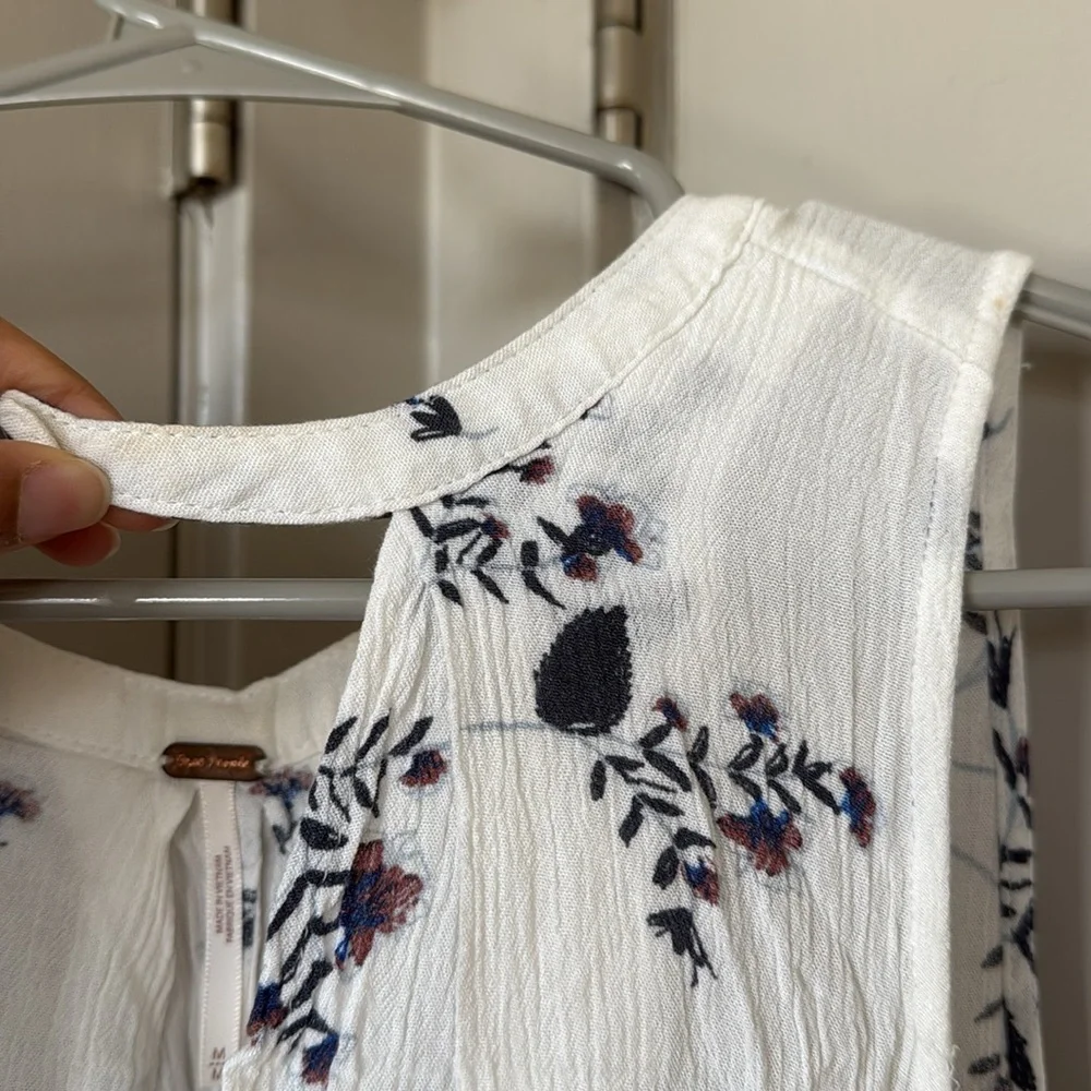 Free People floral tunic swing dress size Medium